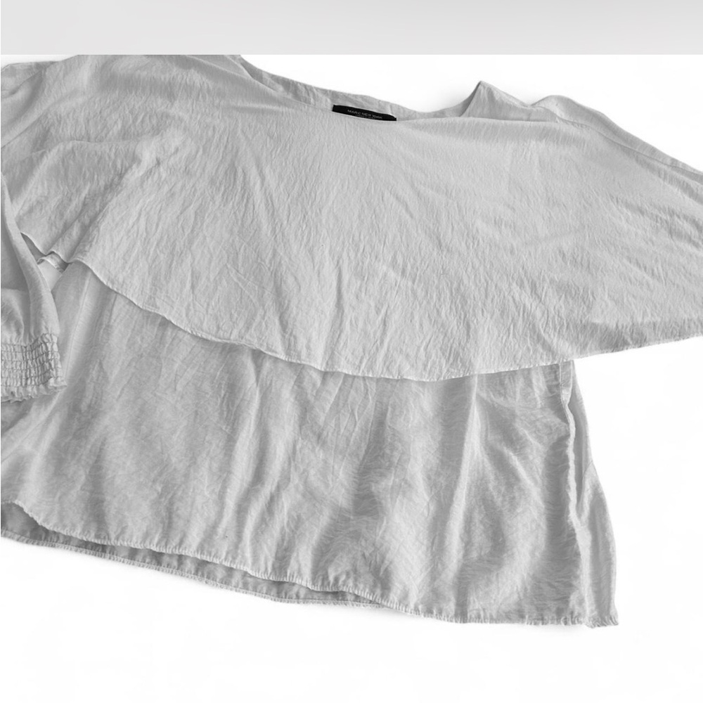 Marc New York White Layered Blouse